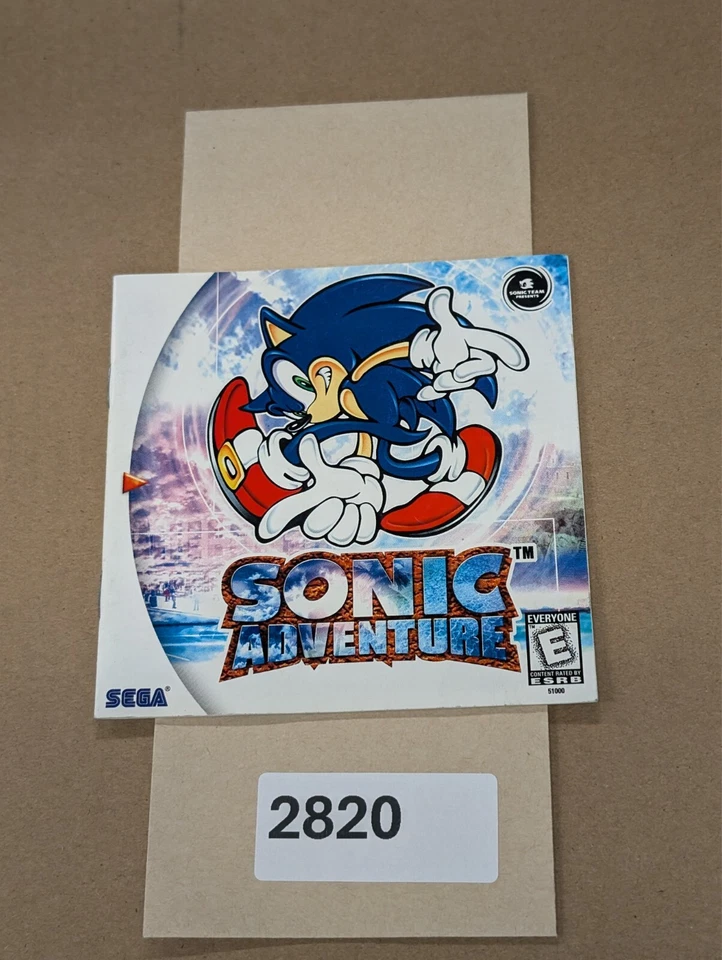 Sonic Adventure - Sega Dreamcast - Manual Only **NO GAME! - Image 1 of 2