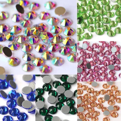 2088 HotFix 8 grandes 8 pequeños pedrería superior plana para cuentas de arte en uñas Foto 1 de 4