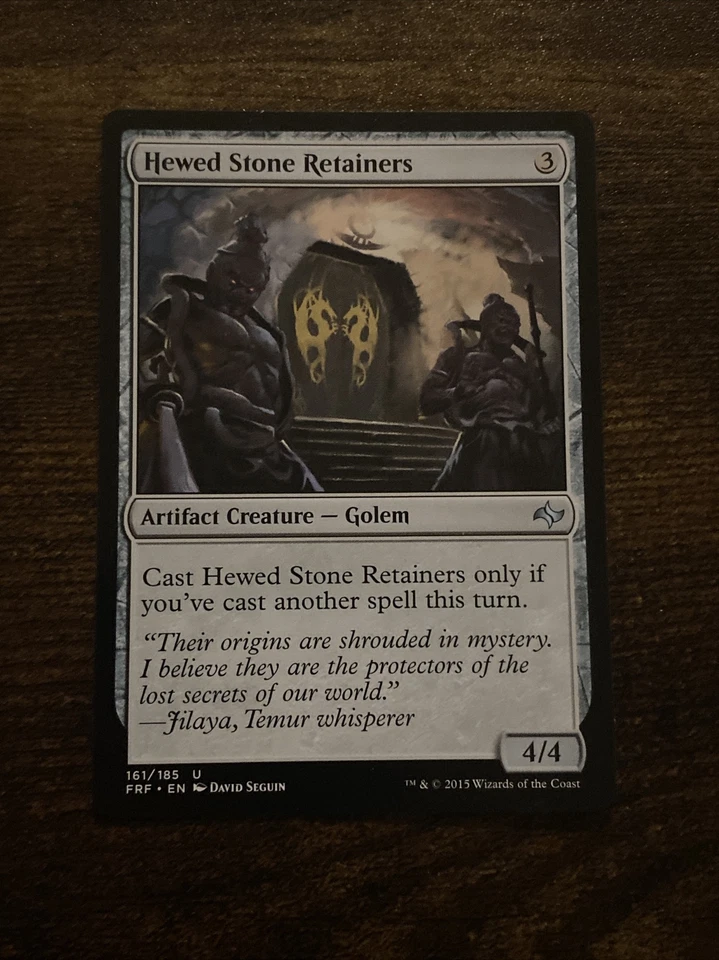 Hewed Stone Retainers Fate Reforged 161/185 MTG Magic The Gathering D8292* - Image 1 of 1