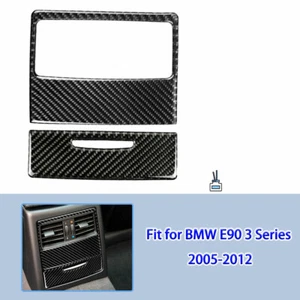 For 2005-2012 BMW 3 Series E90 Carbon Fiber Rear Air Outlet Cover Trim - Bild 1 von 5