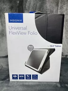 INSIGNIA Universal FlexView Folio For 10.5 Tablet Holder Adjustable Black - Picture 1 of 5