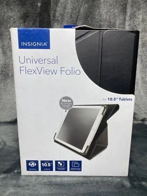 INSIGNIA Universal FlexView Folio For 10.5 Tablet Holder Adjustable Black - Image 1 of 4