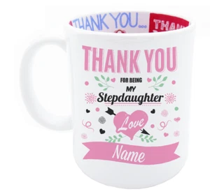 Stepdaughter Personalised Coffee Tea Gift Mug For Birthday Christmas Keepsake - Picture 1 of 5