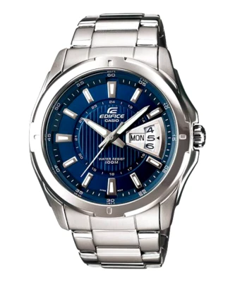 CASIO EDIFICE EF-129D-2AVEF OROLOGIO ACCIAIO BLU DATA GIORNO 43mm SOTTOCOSTO - Immagine 1 di 2