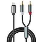 Lightning rca cables,iPhone to Phono Adapter cable Red and White Stereo Lead