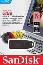 SanDisk 16GB Cruzer Ultra USB 3.0 100MB/s Flash Thumb Pen Drive SDCZ48-016G-U46