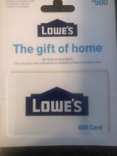 $500 Lowes Gift card