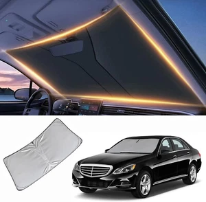 Front Windshield Sun Shade UV Blocker Reflector Foldable Fits E200 E260 E300 - Picture 1 of 6