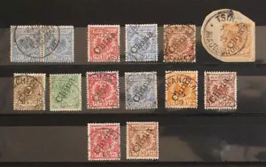 ALEMANIA Post in CHINA 1900 Colección VF/XF Usado Provisionales LOOK, China, China, China, Vrc - Imagen 1 de 1