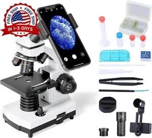 Microscopie avec kit de portaobjets para estudiantes laboratoire escolar en casa - Photo 1/14