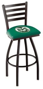 Colorado State Rams HBS Ladder Back High Top Swivel Bar Stool Seat Chair (30")