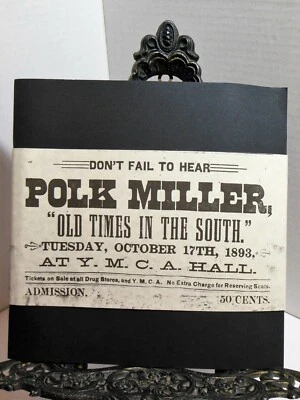 Polk Miller and the Old South Quartette черная афроамериканская история музыки очень хорошее состояние - Изображение 1 из 4