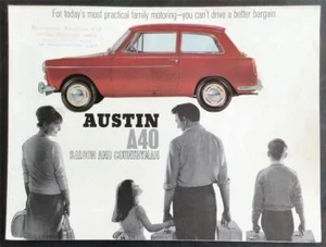 AUSTIN A40 SALOON & COUNTRYMAN Car Sales Brochure c1965 #2290 - Picture 1 of 3