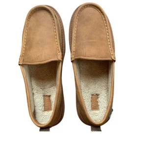 Bass Herren Sherpa Gefüttert Mokassin Slipper Komfort Halbschuhe Indoor Outdoor Gr. 10 - Bild 1 von 8