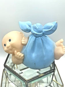Vintage 1983 CABBAGE PATCH KIDS coin BANK STORK Delivery Baby Boy w/ plug - Picture 1 of 10