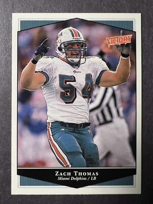 1999 Upper Deck Victory Zach Thomas Miami Dolphins Card #135 - Image 1 of 2