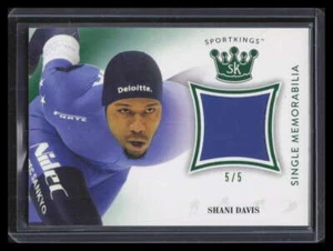 2018 Sportkings tuta da competizione singola Memorabilia Smeraldo SMSD Shani Davis 5/5 - Foto 1 di 2