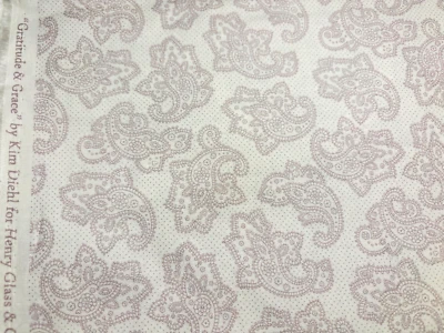 Henry Glass GRATITUDE&GRACE Kim Diehl Cornucopia Floral 1800s Civil War Repro FQ - Image 1 of 3