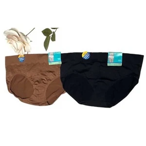 Paquete de 2 calzoncillos de cadera sin costuras Vanity Fair No Pinch No Show 8/XL (NB14) - Imagen 1 de 6