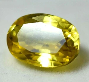6.70 Ct Natural Yellow Topaz Oval Cut GGL Certified AAA+ Quality Treated Gem - Picture 1 of 4