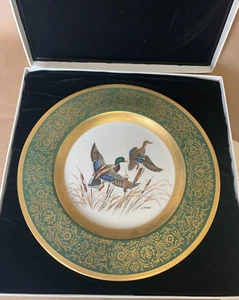 Placa de Coleccionista Pato Mallard Lockhart Wild Birds Escenas 1971 Pickard con Caja - Imagen 1 de 3