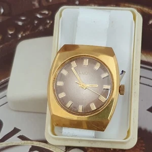 Vintage Watch USSR Poljot Luch Very Rare Soviet Wristwatch Documents+box Gold - Picture 1 of 13