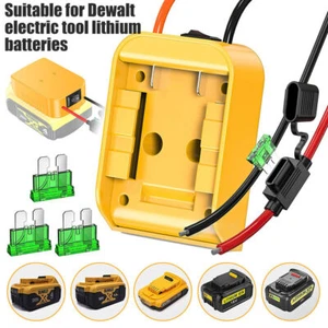 For Dewalt DCB205 18V/20V Max Battery-Adapter W/ Fuse To Dock Power Connector UK - Picture 1 of 14