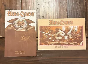 HEROQUEST 1989 Board Game Parts Instruction Booklet & Quest Book Damaged - Picture 1 of 6