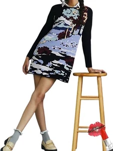 Mini Suéter Anthropologie Maeve Escénico Mujer Grande Multicolor Nuevo con Etiquetas - Imagen 1 de 17