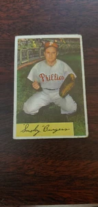 1954 Bowman Smokey Burgess Baseball Card Philadelphia Phillies #31 Very Good - Picture 1 of 2