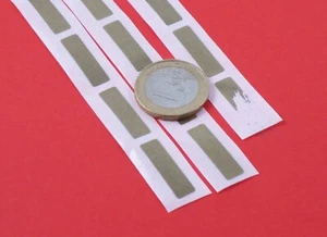 35 Rubbel Etiketten gold 22x5mm - Picture 1 of 3