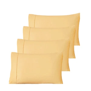 Pillow Cases Set of 4, Hotel Quality Soft Breathable Pillow Covers Queen Size - Picture 1 of 7