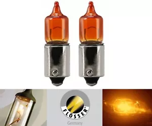 Flosser BAZ9s 6W Amber 400601 Two Bulbs Light Scooter Indicator Handlebar Signal - Picture 1 of 9