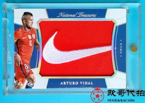 2018 National Treasures Chile Arturo Vidal Nike Logo Patch 1/1 No parallel - Picture 1 of 2