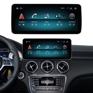 Per Mercedes Benz CLA GLA Classe A NTG4.5 Wireless Carplay Android 13 Schermo Auto - Foto 1 di 12