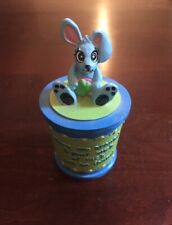 CLAIRE'S WISH FRIENDS TRINKET BOX  RABBIT WITH LUCKY CLOVER GREEN 2003 WISH LUCK