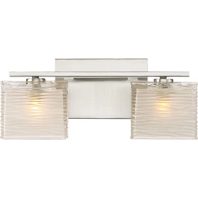 Westcap 2-Light Bathroom Vanity Light in Brushed Nickel - Image 1 of 4