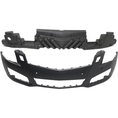 Bumper Cover Kit For 2013-2014 Cadillac ATS Primed with Bumper Absorber Front - Imagem 1 de 4