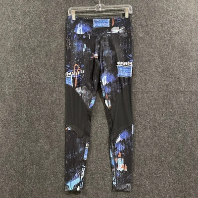 Nike Leggings Women's Small Blue Dri-Fit Abstract Print Athletic Gym Pants - Image 1 of 4