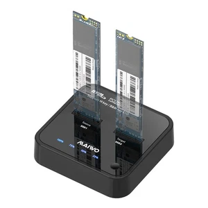 K3016P Dual-Bay M.2 NVMe Docking Station, USB-C 3.1 Gen2 10Gbps, Offline One-... - Picture 1 of 8