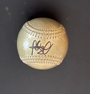 FERNANDO TATIS JR. SAN DIEGO PADRES SIGNED GOLD BASEBALL BECKETT 2 - Picture 1 of 2
