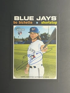 2020 Topps Heritage Bo Bichette RC Real One Auto - Bild 1 von 2