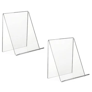 2 Pieces Acrylic Tablet Holder Book Stand Acrylic Display Easel Acrylic Book ... - Picture 1 of 3