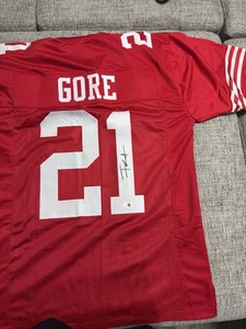 Frank Gore Signed Autographed Custom Jersey - JSA Coa - San Francisco 49ers - Picture 1 of 5