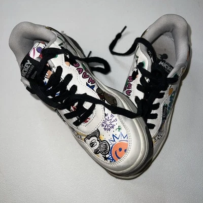 Disney Mickey Mouse And Friends Zara Youth Girls Sneakers Size 1-1.5  - Image 1 of 4