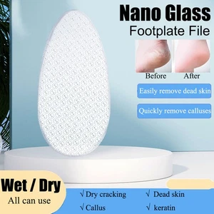 Dead Skin Calluses Scrubber Feet File Skin Grater Pedicure Tool Nano Glass - Picture 1 of 6
