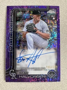 2025 Topps Chrome - Rookie Autographs Seth Halvorsen #RA-SH Purple Speckle... - Bild 1 von 3