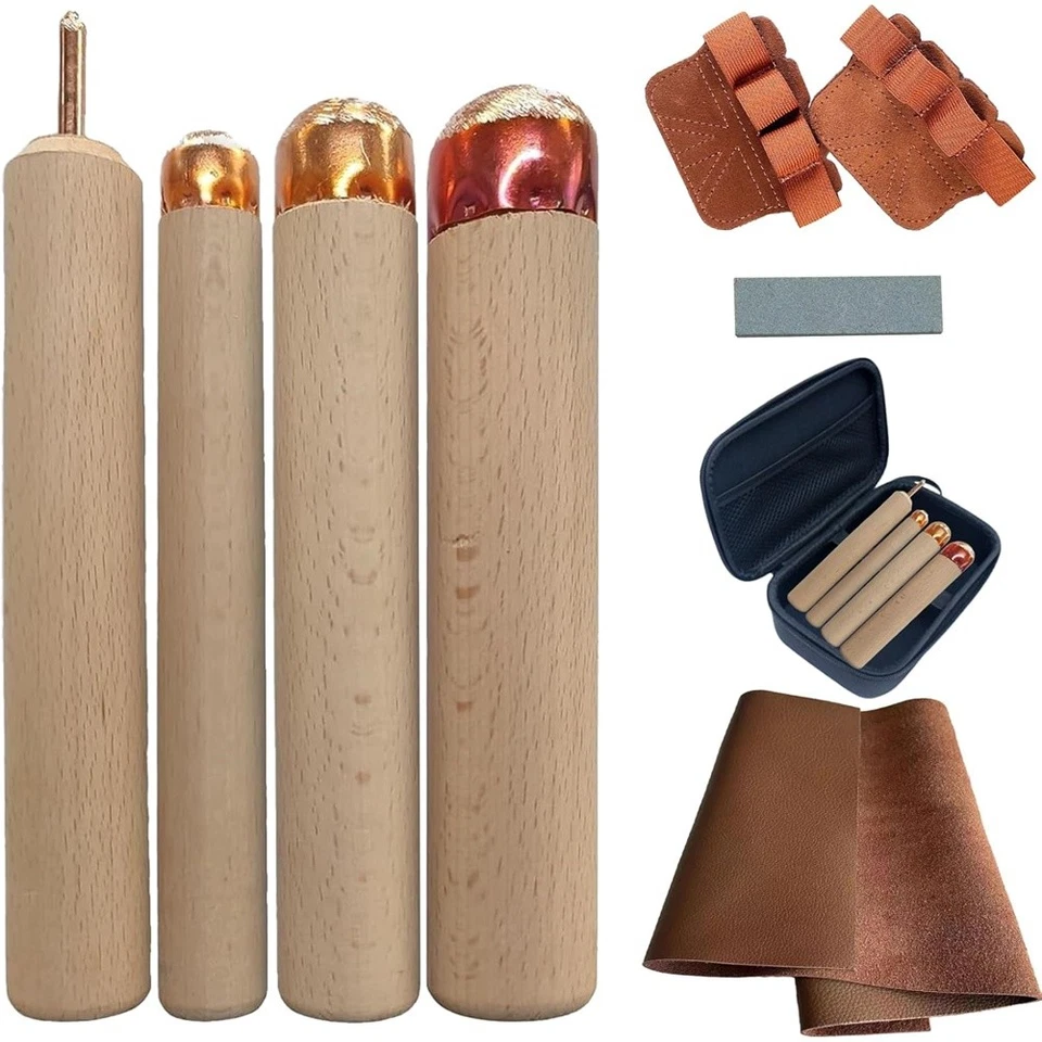 SODIAL Knapping Tools Kit Obsidian Crafting Tool, Dragon Crystal Stone Age Toolkit6720