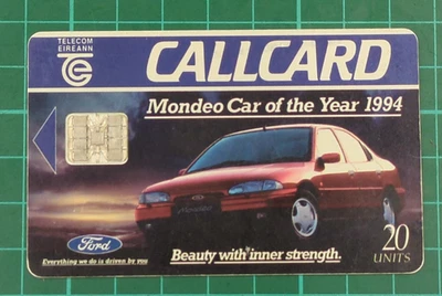 Telecom Eireann Call Card, Ford Mondeo Mk1, Car Of The Year 1994, Phone Card - Image 1 of 4