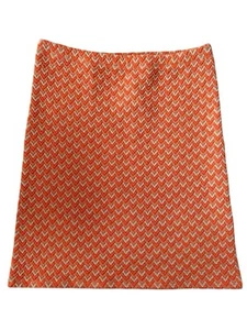 Kidpik Girl's Size XXL NWT Chevron Skirt Orange Stertchy Straight Pencil Style - Picture 1 of 4